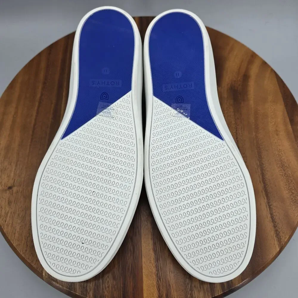 Rothy's Slip On Sneakers Women's 11 Blue Gray Knit Original Casual Comfort Shoes - Picture 7 of 8